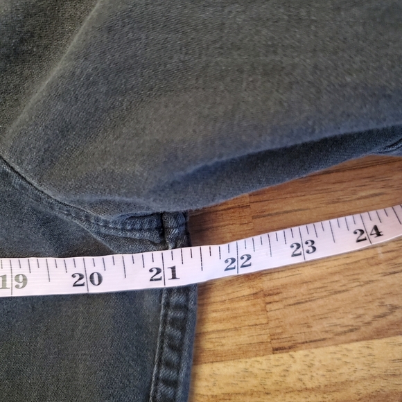 Abercrombie & Fitch Medium Black Denim Button Down Shirts - Picture 5 of 6